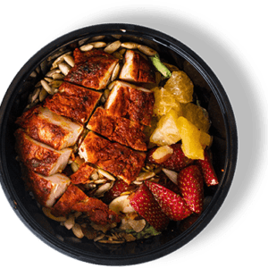 Bowl pollo fresa